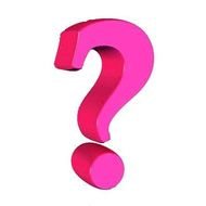 Pink 3D Question clipart