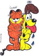 Garfield and Odie clipart