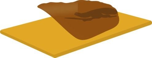 Clip art of Christmas Bread On Cutting Board
