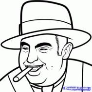 Al Capone Drawing