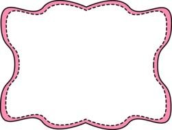 painted pink ribbon frame