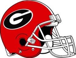 Georgia Bulldogs Helmet Drawing