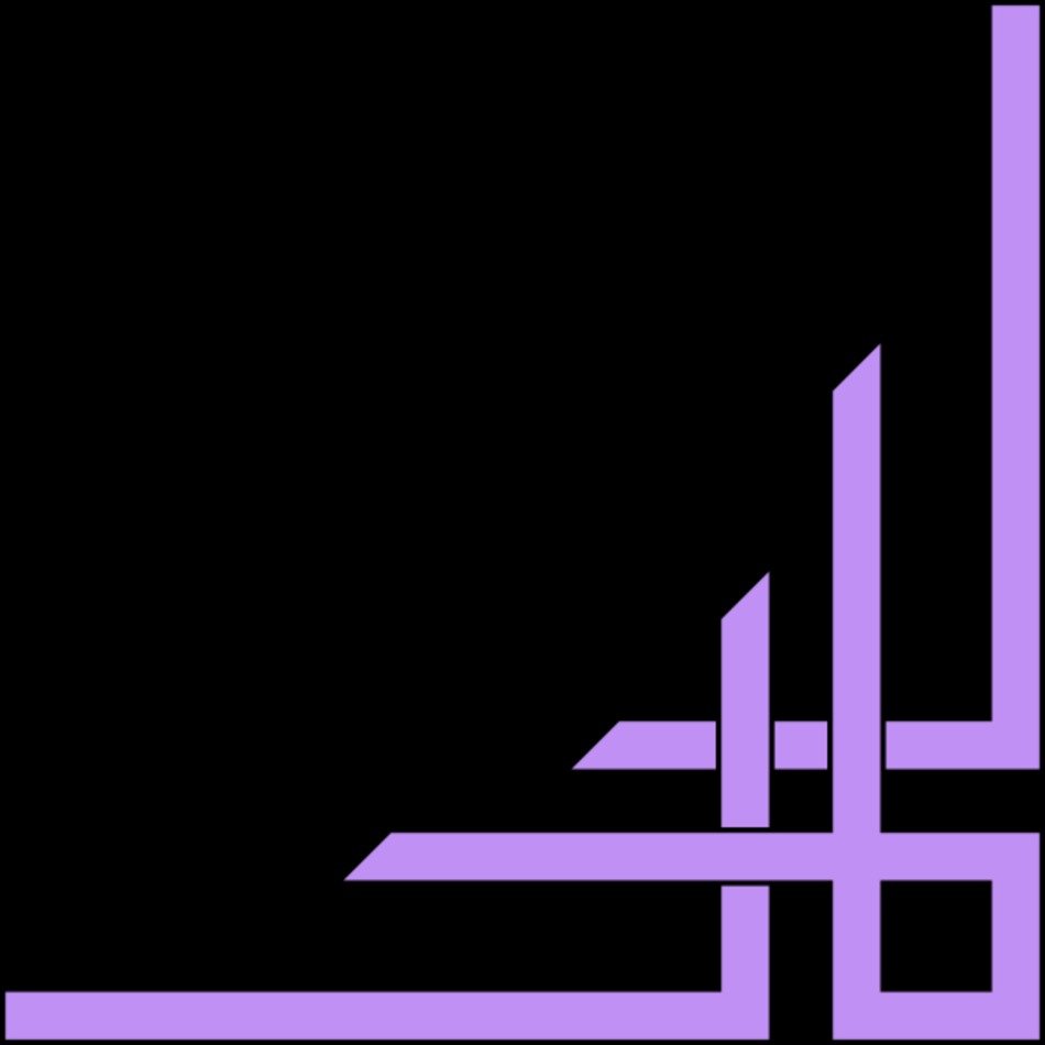 Purple Corner Border Clip Art