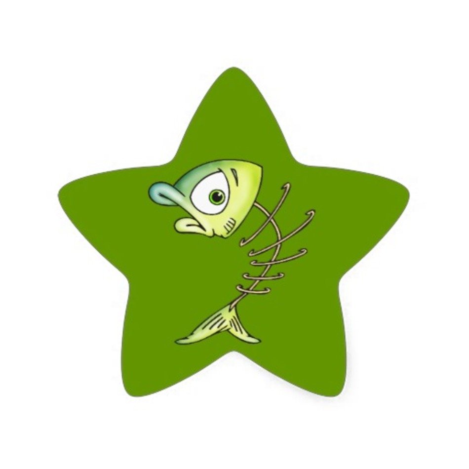 Bone Fish Skeleton Decal