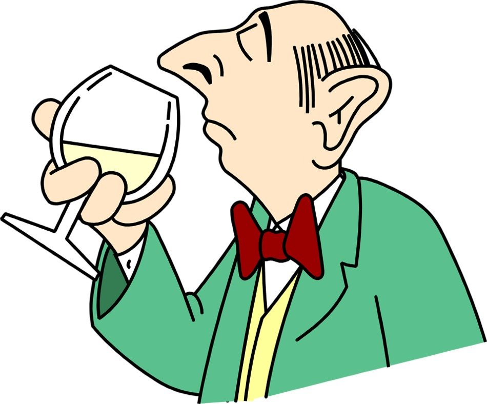 Clip art of Wine Tasting man