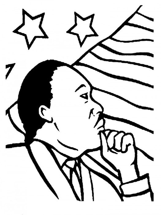 martin luther king for coloring