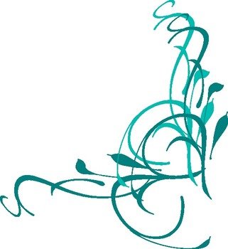 Floral Swirl Clip Art N10