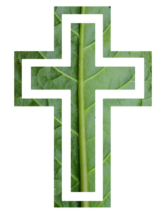 Cross With Leaves drawing