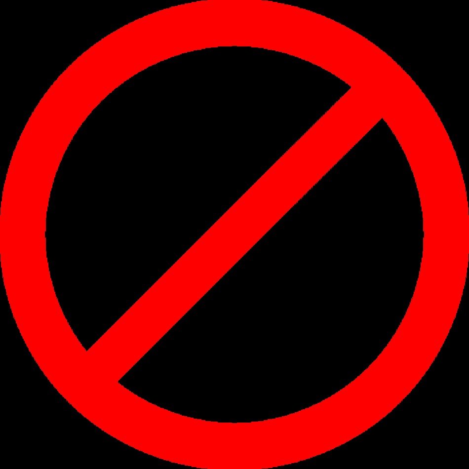 No Sign Clip Art N16