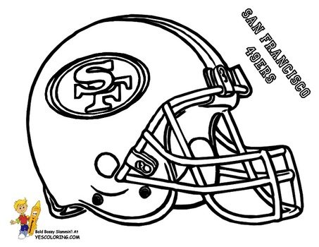 San Francisco 49ers Football Helmet Coloring Pages free image download