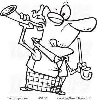 Old Man Cartoon Clip Art Black And White