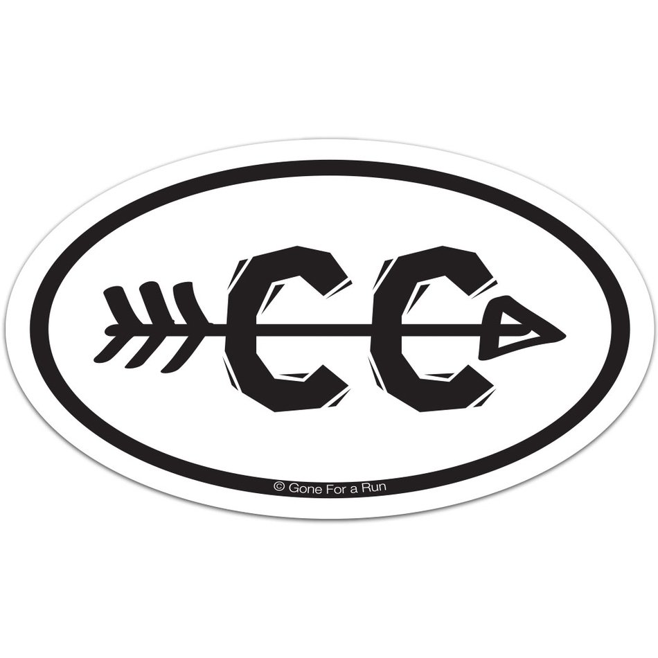 Cross Country, black and white Symbol