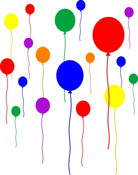 Birthday Balloons Clip Art N51