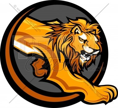 Lion Mascot Clip Art N8