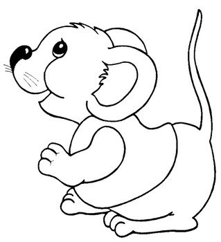 Cute Mouse Coloring Pages