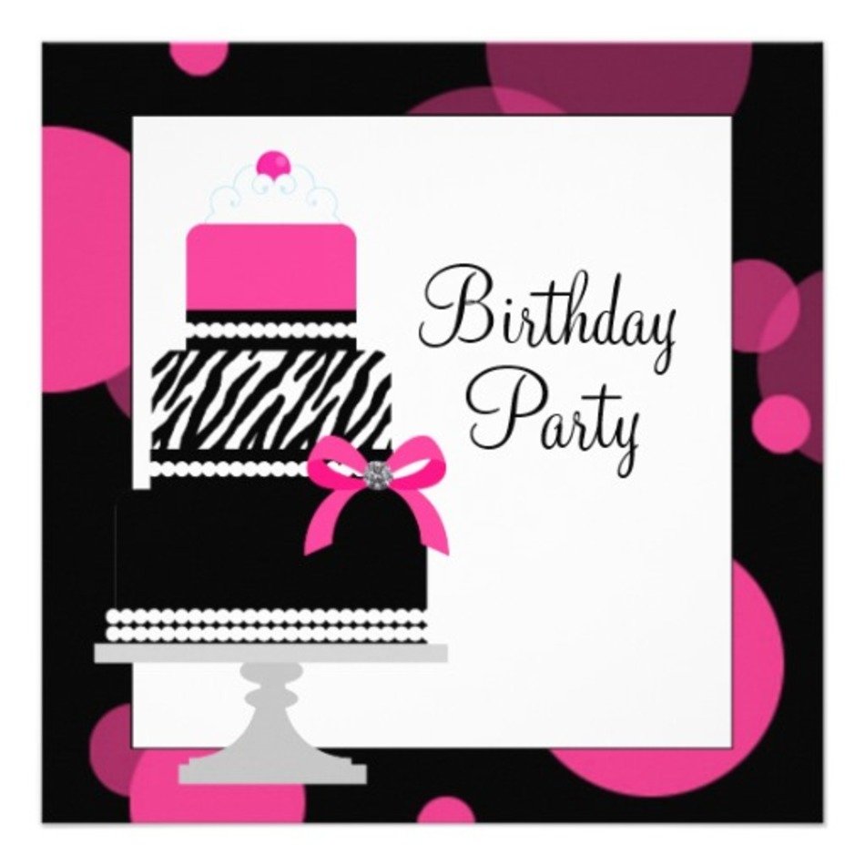Pink Zebra Birthday Cake