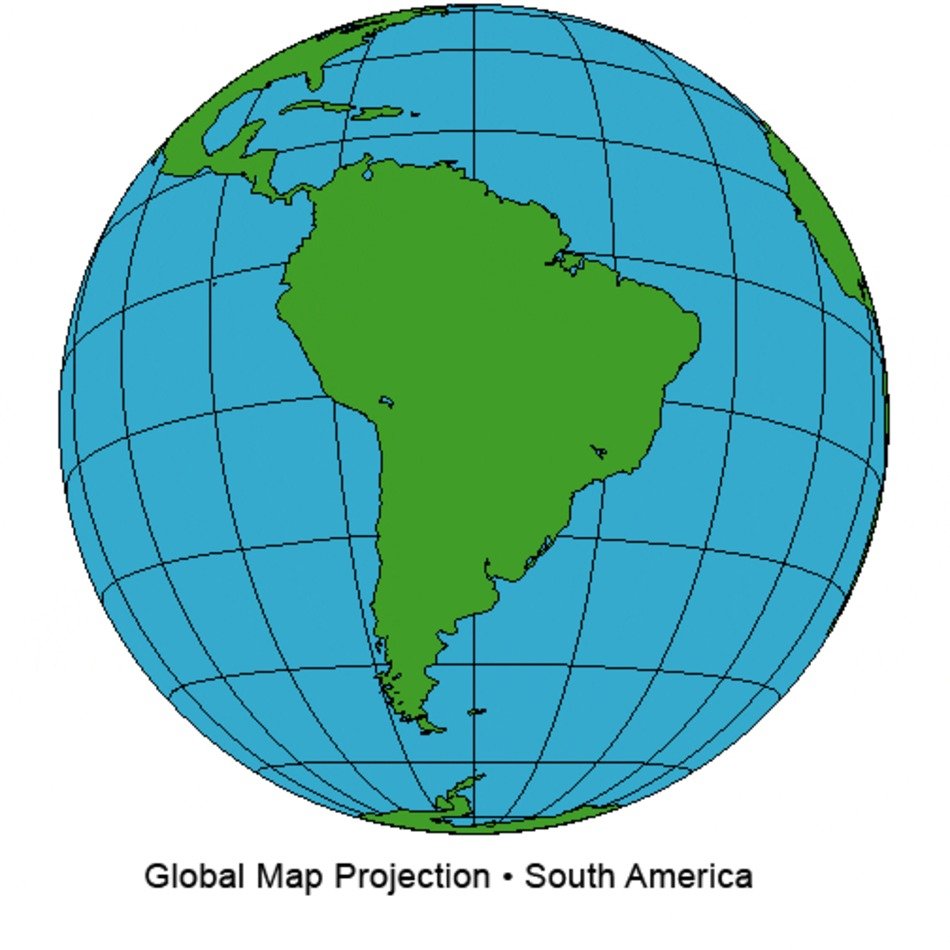 Blank South America Map free image download