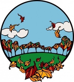 Fall Sc egravene Dans Un Clip Art Circle Vecteur Gratuit
