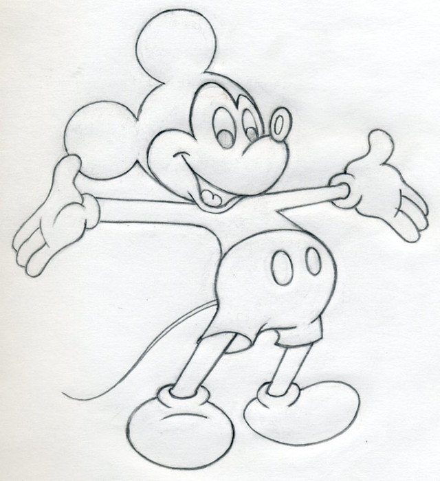 Draw Mickey Mouse N2