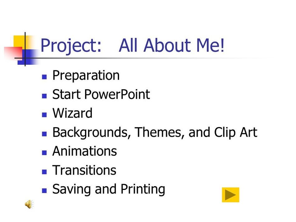 All About Me PowerPoint drawing