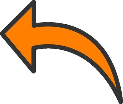 Orange Arrow Clip Art