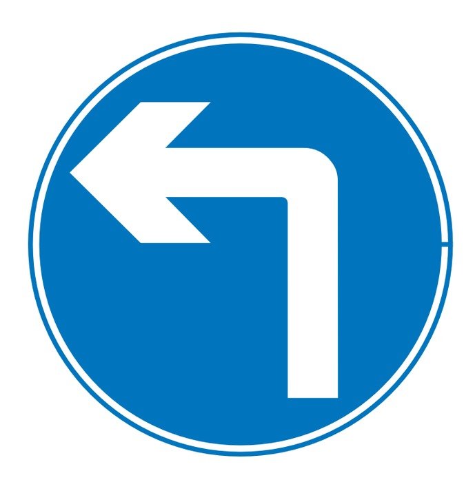 Left Turn Only Sign