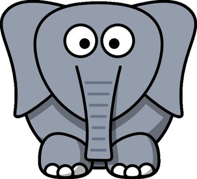 Cartoon Elephant Clip Art N24