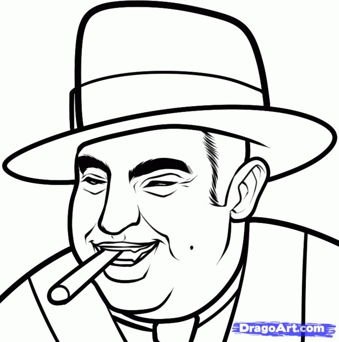 Al Capone Drawing