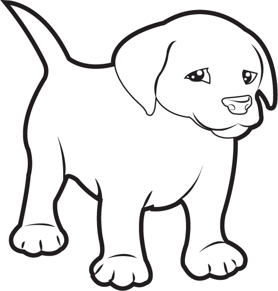 Black And White Puppy Clip Art N3 free image download