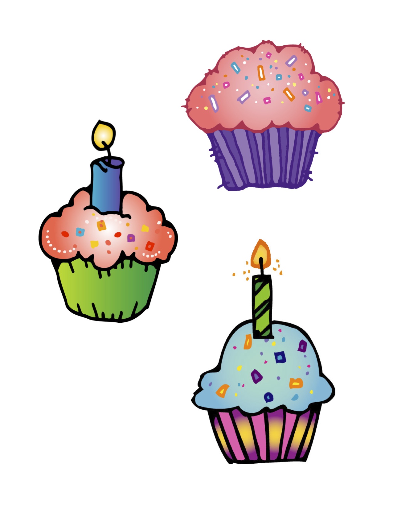 birthday cup cake drawing  Clip Art Library