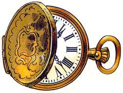 Vintage Pocket Watch Clip Art