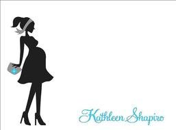 Pregnant Mom Silhouette Clip Art N2