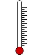 drawn thermometer