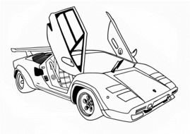 black and white drawing of a batman machine