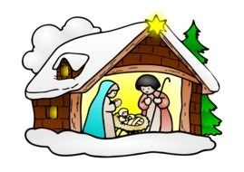 Manger Scene Clip Art Free