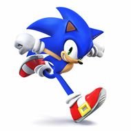 running sonic as a picture