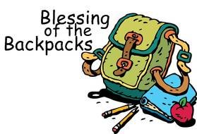 isolated school backpack