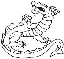 Dragon Coloring Page drawing