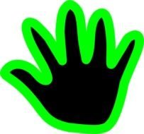 Handprint Clip Art N9