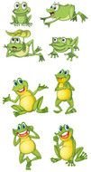 Cartoon Frogs drawing
