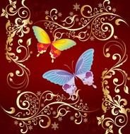 Butterfly Vector Graphics drawing