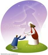 Jesus Blessing People