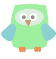 green Owl Clip Art drawing