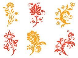 Floral Scroll Clip Art N2