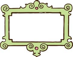 Vintage Frame Clip Art drawing