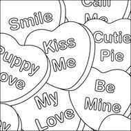 Valentines Day Hearts Coloring Pages drawing