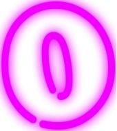 Neon Numbers Clip Art