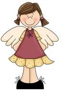 Angel Clip Art drawing