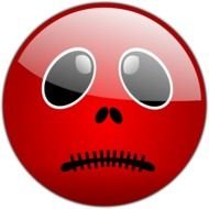 Red Smiley Face Clip Art N5