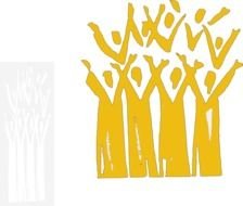 Gold Choir Clip Art